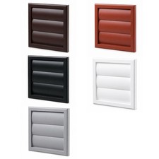 Vented Back Draught Air Gravity Shutter Ventilation Grille Plastic