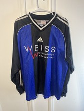 Vintage 90s Adidas TSV Rothlein #6 German Soccer Jersey XL Long Sleeve WEISS