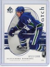 2005-06 SP Authentic - Future Watch Alexandre Burrows #285 /1999 (RC)
