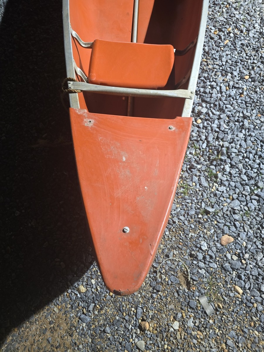 Coleman 17 Ft Canoe Ram-X Orange — Vintage Wichita KS — Local
