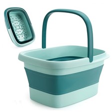 Collapsible Foot Bath Soak Tub with Handle: 15L/4 Gallons Extra Lar... Fast Ship