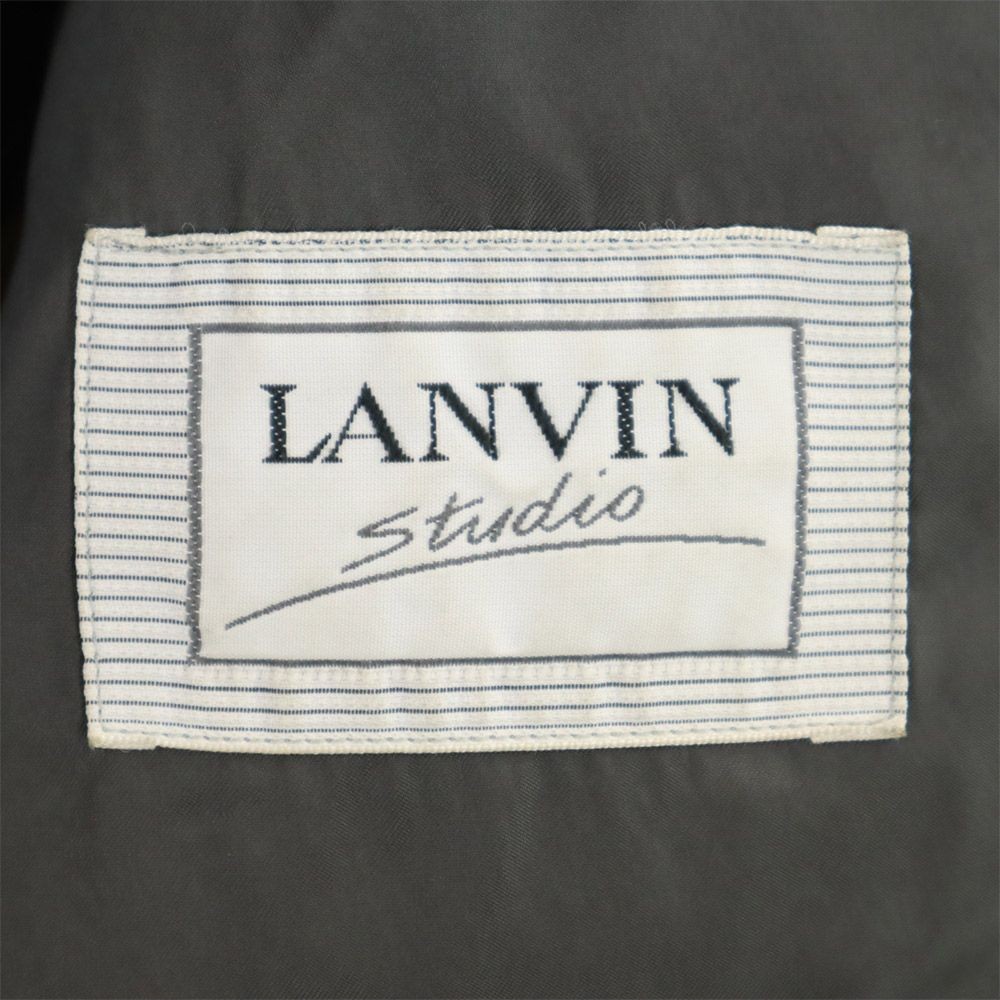 Old clothes LANVIN Wool Striped Pattern Double Su… - image 8