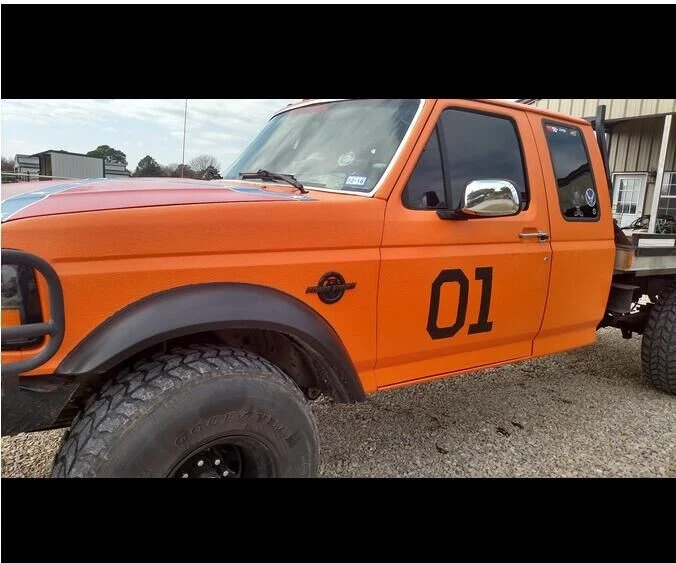 4 OEM 6,7 L POWERSTROKE SUPER DUTY + emblema platino se adapta a F250 F350 negro Foto 4 de 4