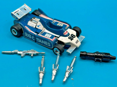 Transformers G1 Autobot MIRAGE F1 Race Car Complete Vintage Hasbro Takara 1984