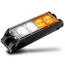 4W LED Emergency Vehicle Strobe Grille Light Head Police Firefighter Amber White