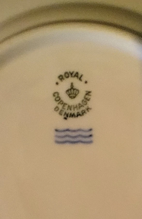 Conjunto de 4, Pratos de Sobremesa Vintage Royal Copenhagen "Georgiana", 6,75" - Imagem 4 de 4