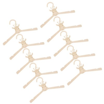 10 Pcs Kleiderbügel Für Kinder Aus Tierholz Babykleiderbügel Baby-Kleiderbügel