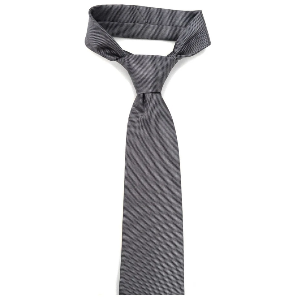 Men's Solid Color Microfiber Poly Woven 3.25 Inch Wide And 57 Inch Long Necktie - Image 2 of 4