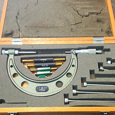 Mitutoyo Outside Micrometer Set 0-6 in Mechanical 0.001 in Res 167-144
