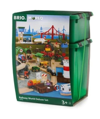 BRIO World 33766 Deluxe Railway Set Ultimate Wooden Train Adventure trois ans - Photo 1/4