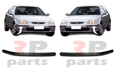 Für Honda Civic 3D Ej / Ek 96-01 Neu Vorne Stoßstange Form Rand Schwarz Paar Set