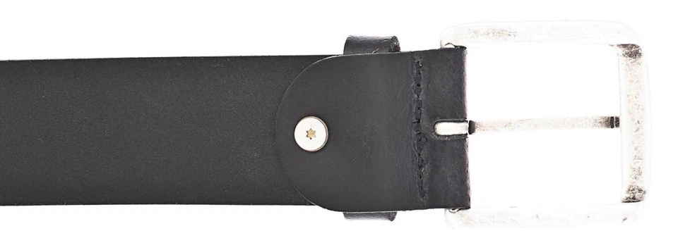 MUSTANG cinturón Leather Belt W105 Black - Imagen 4 de 4