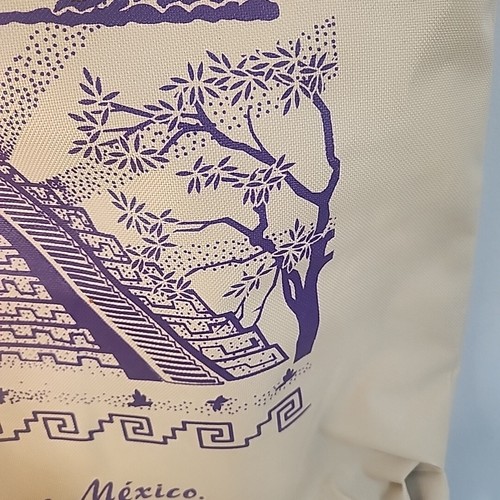 Riviera Maya Mexico Bag Purple/Beige -pre owned- Excellent Condition - Picture 19 of 23