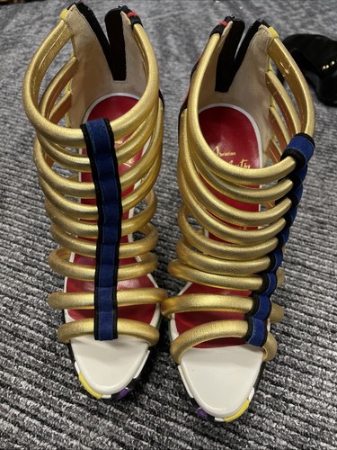 christian louboutin ulona platform gladiator sandals in size 36 - Picture 2 of 6