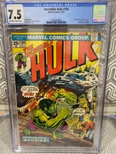 Incredible Hulk #180 Cgc 7.5 New Label wolverine wendigo hulk marvel comics
