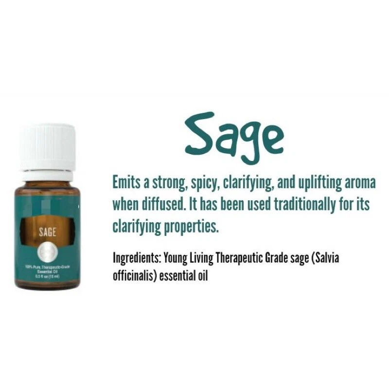 Young Living Sage Essential Oil 15ml New and Sealed Fresh Stock eBay