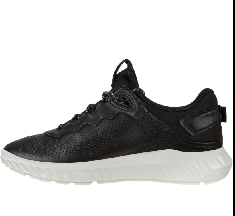 ECCO Mens ST.1 Lite Ultra Lightweight Trail Black Trainers Sneakers Shoes
