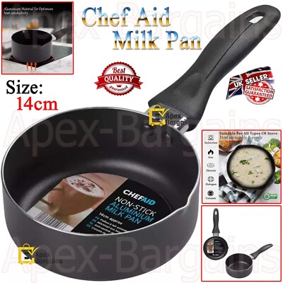 Chef Aid Antihaft Milchtopf Kochtopf Tee Heavy Gauge Topf Milchkochtopf 14cm