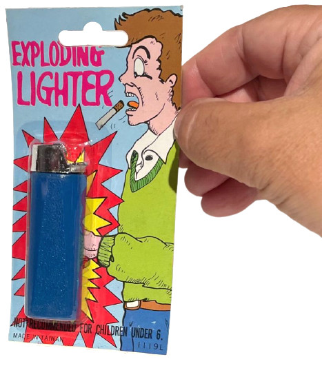 Cigar Smoker Prank Joke Bar Gag Bic Funny Gift