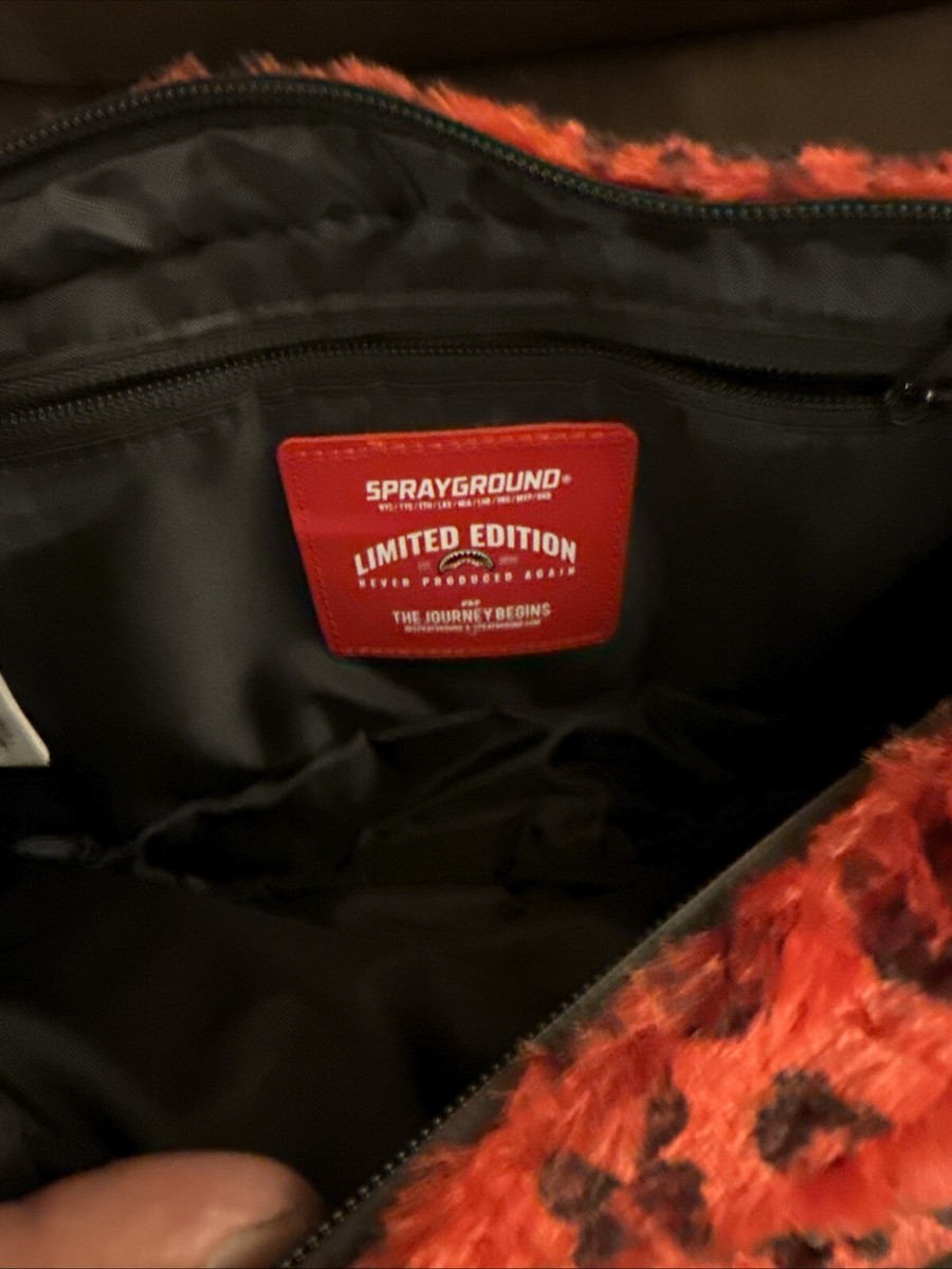 NEW Sprayground Red Black Unisex Fanny Pack New Hip Bag Backpack