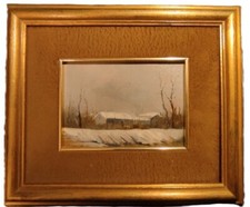 Dipinto "Paesaggio Invernale" ELSO BELLUZ Firmato