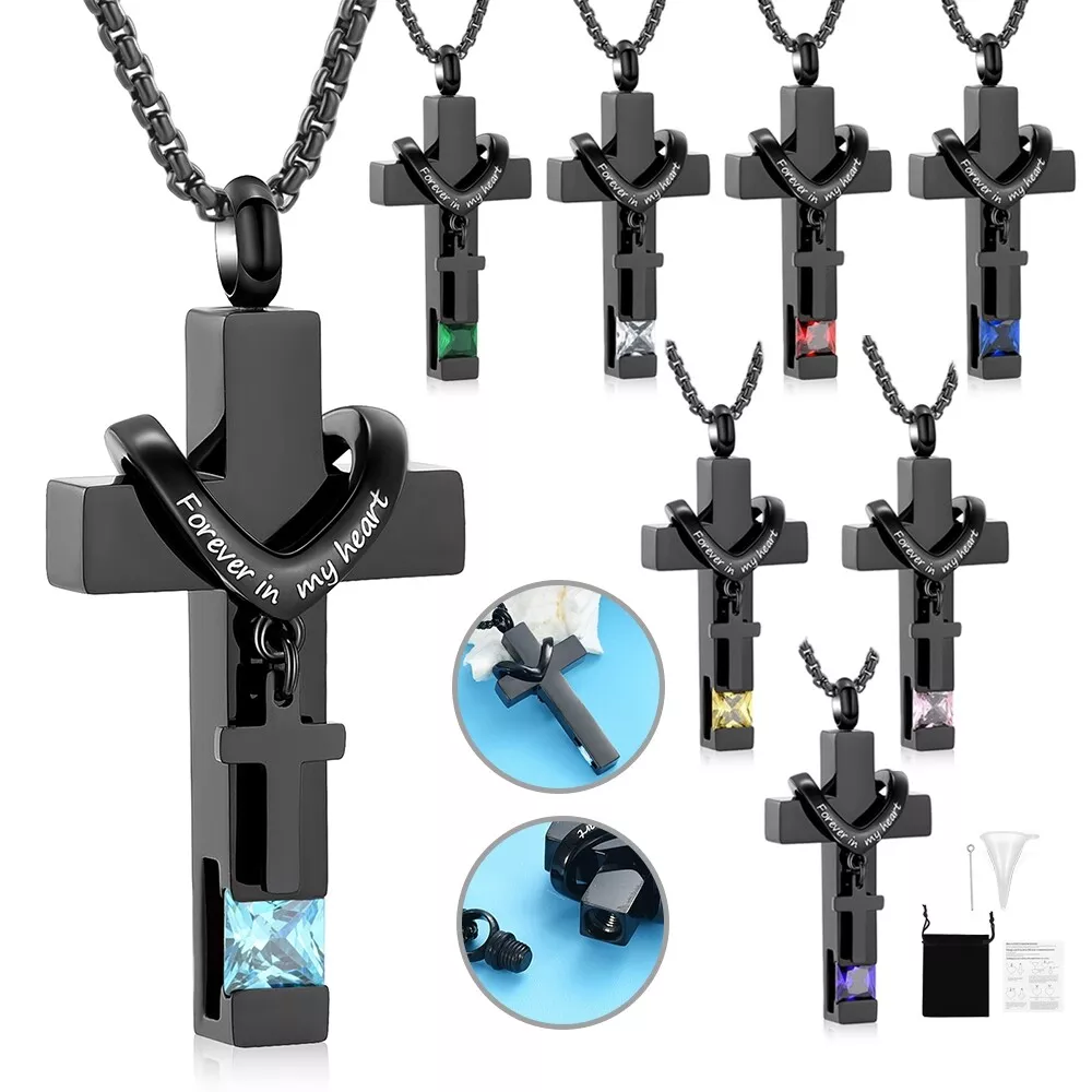 Cross cremation hotsell urn necklace