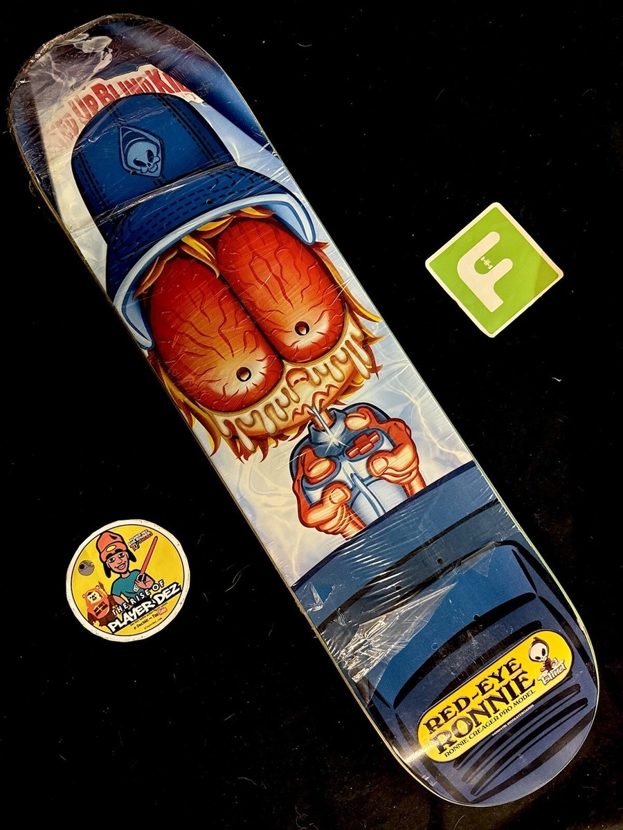 RARE OG Version Ronnie Creager Red Eyed FUBK Blind Kids Skateboard