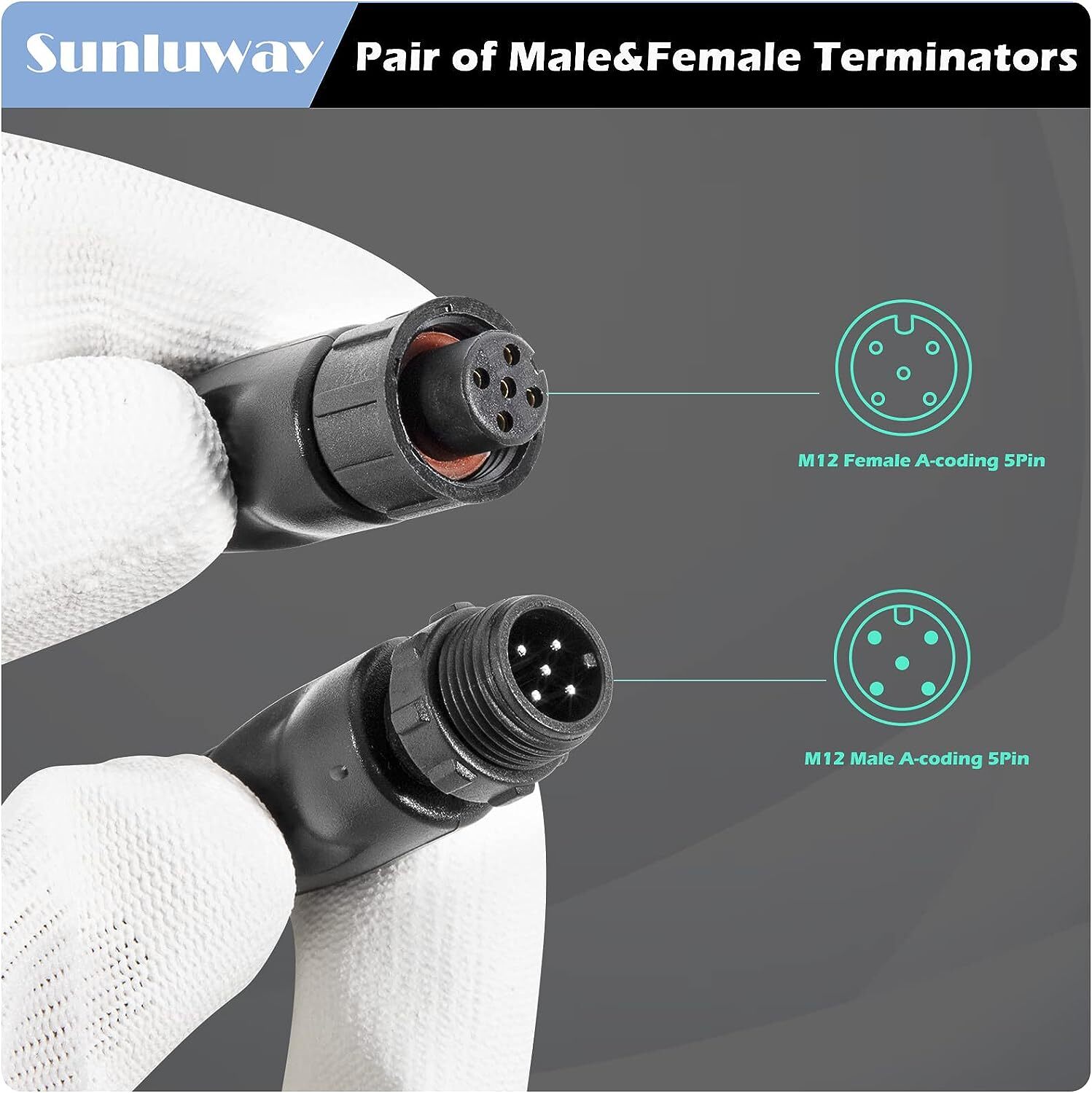 Male Female Terminators Kit for NMEA 2000 N2k Lowrance Simrad B&G Navico Garmin