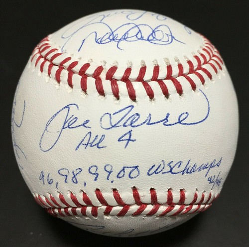 Derek Jeter Mariano Rivera WS Champs Signed Baseball 11 Auto Steiner LE 42 /48 - Picture 5 of 10