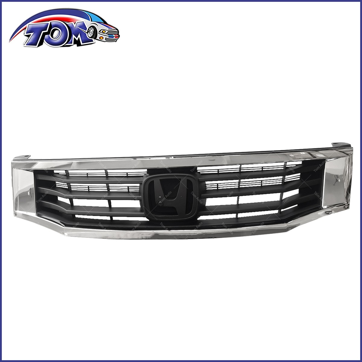 Chrome Front Bumper Upper Grill Grille For 2008-2010 Honda Accord – Direct Replacement