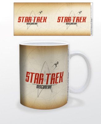 STAR TREK DISCOVERY PARCHMEN 11 OZ COFFEE MUG MOVIE TELEVISION STARFLEET  GIFT!!! | eBay