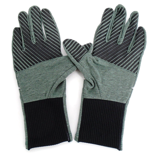 Nike Sphere Gloves Women's Medium Running Heather Green/Black/Silver - Picture 3 of 5