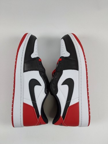 Air Jordan 1 Retro OG Low "Black Toe" Men's Size 9.5 - Picture 5 of 9