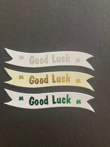 Good Luck banners/card toppers on 300gsm quality boards pk10 - Picture 5 of 6