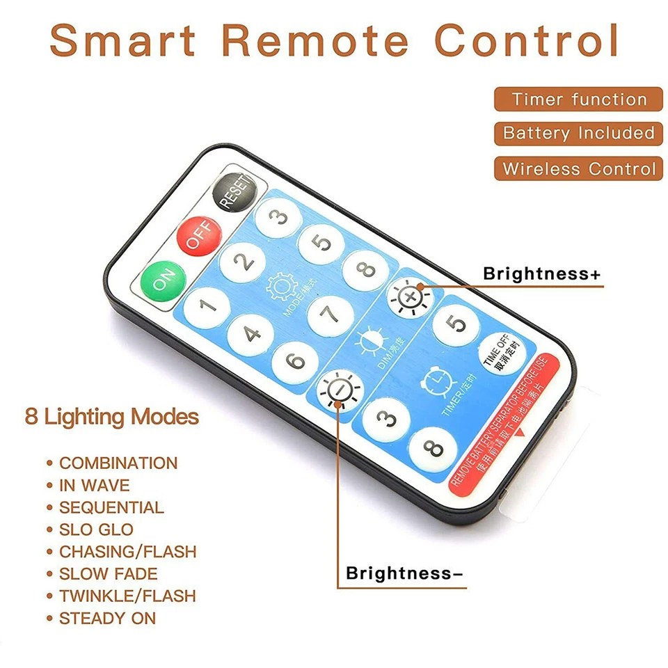 Cadena de luces solares 96 LED de malla de hadas blanco día boda fiesta decoración exterior Foto 3 de 4