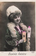 CP GOOD YEAR WOMAN ELEGANT BOA FUR HAT WITH GIFTS CIRCE