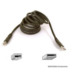 NEW Belkin Pro Series 6 USB 2.0 Hi-Speed Cable A / B Male F3U133-06 Black Foot