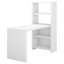 Office by kathy ireland® Echo 56W Bookcase Desk, Pure White