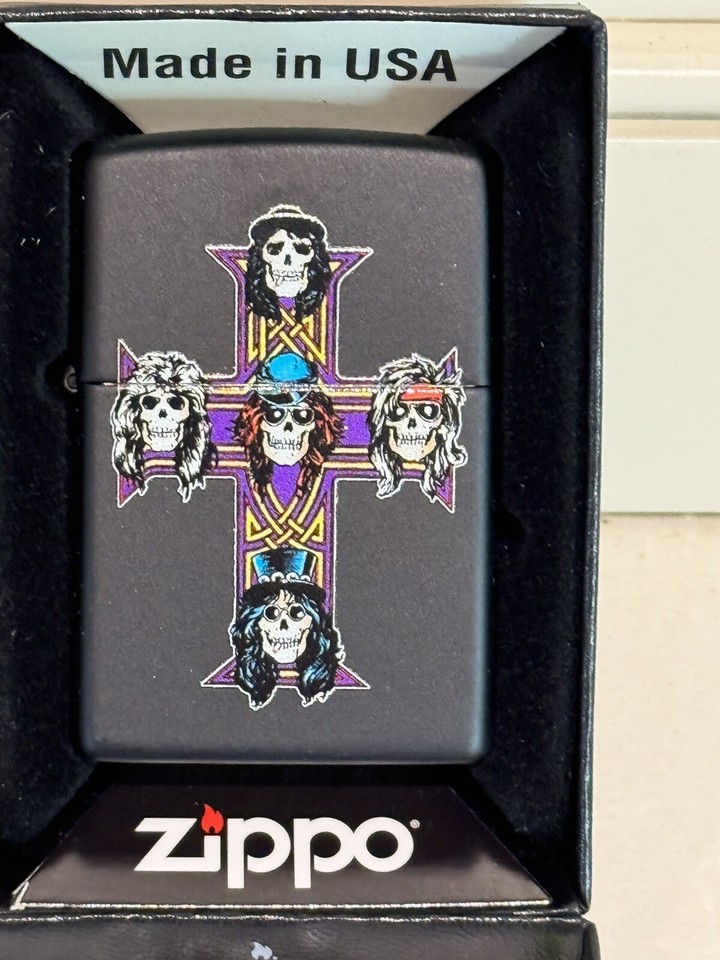 NEW Genuine Guns N' Roses Zippo Lighter feat. Appetite for Destruction