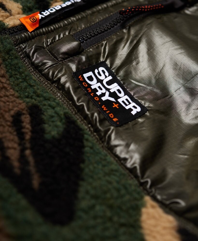 Superdry Men’s Mountain Sherpa Camo Track Top Size M Very Rare! image 10