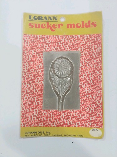 NOS Vintage Lorann Sucker Mold lot. Sunflower and a Kid. New sealed. HTF. - Picture 2 of 3