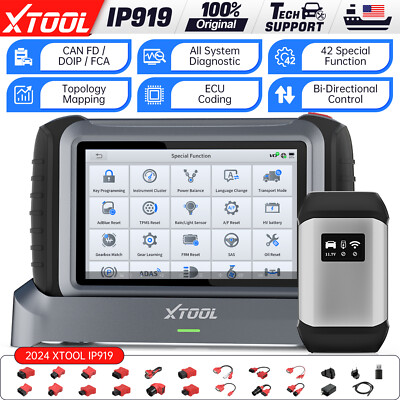 2026 XTOOL IP919 All Systems Diagnostic Scanner ECU Coding FCA Tool 42+ Service