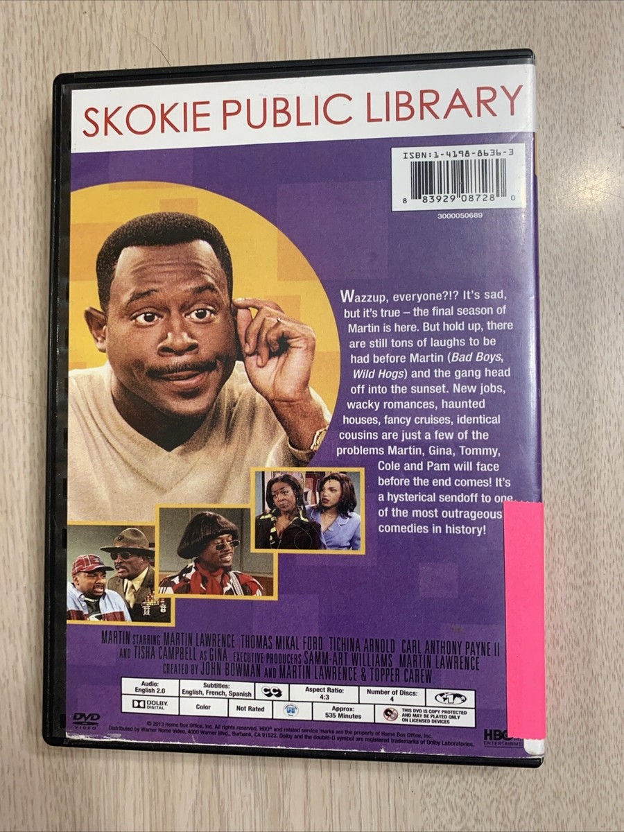 MARTIN COMPLETE 5TH Season DVD 1997 4 DISCS PLAYS GREAT COMEDY