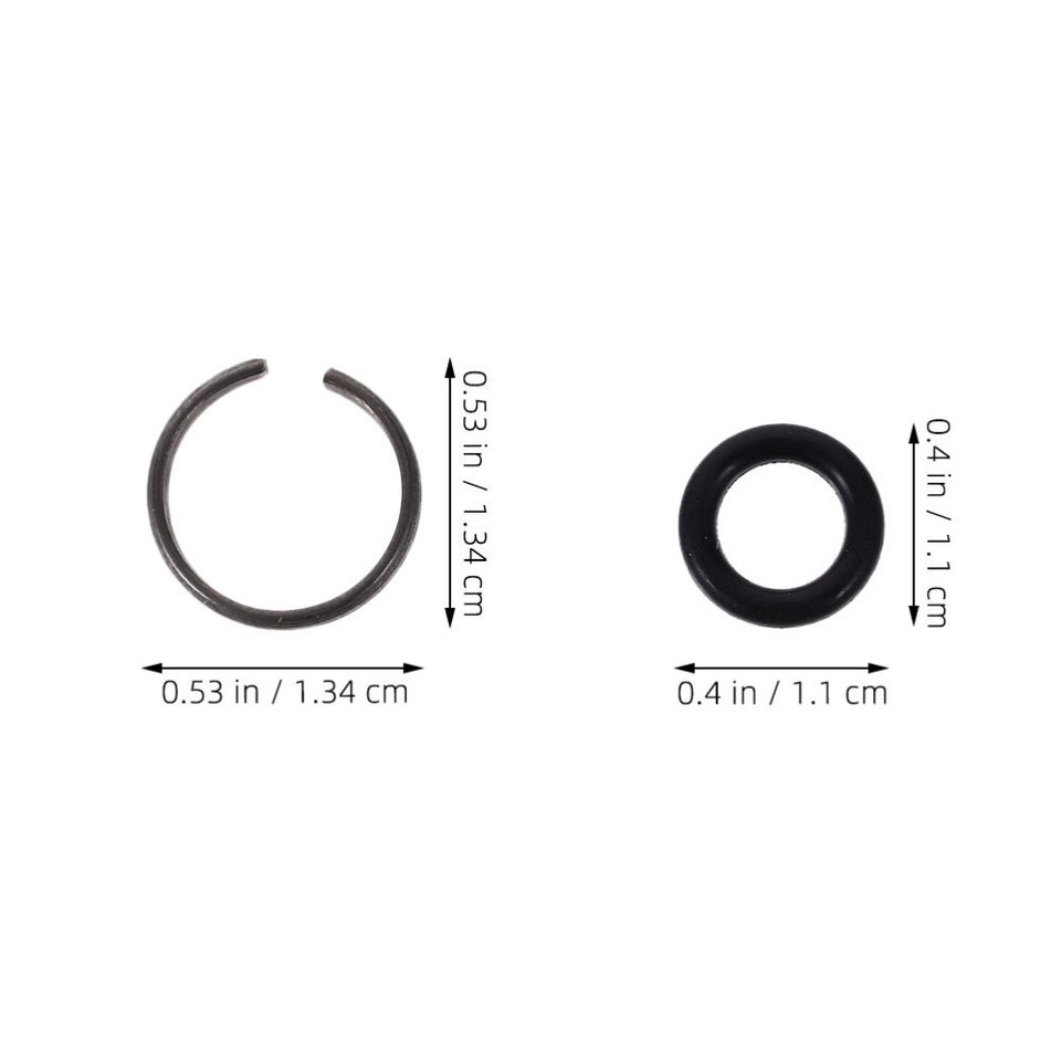 6 Sets Impact Wrench Retaining Ring Impact Wrench ORing Accessories