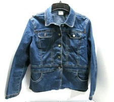 FDJ French Dressing Jeans Womens Button Front Jean Jacket Size XL