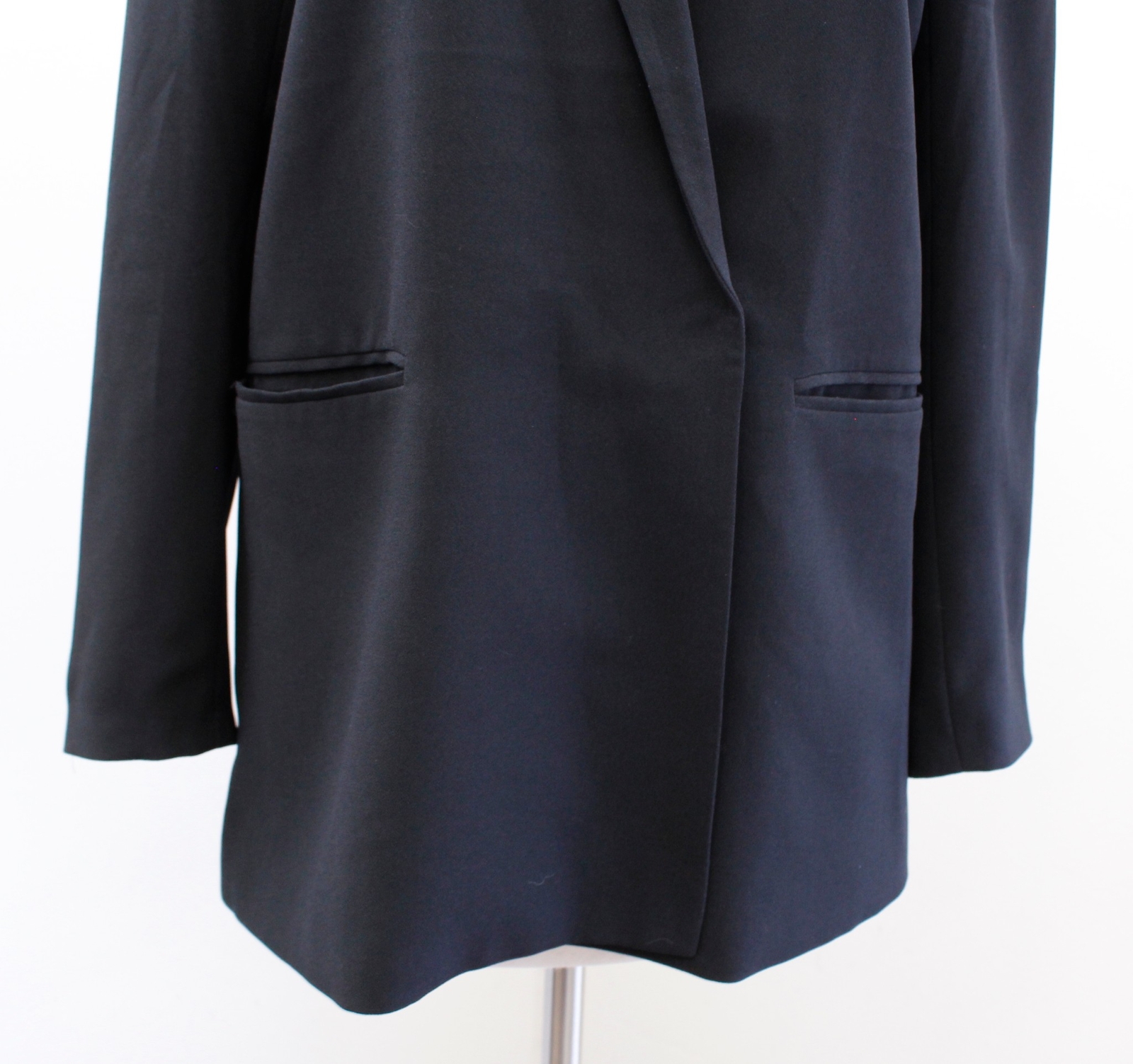Madewell Lycee Solid Black Drapey Blazer Jacket S… - image 5