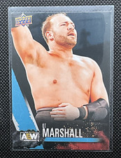QT Marshall #10 AEW First Edition 2021 Upper Deck Wrestling Trading Card.