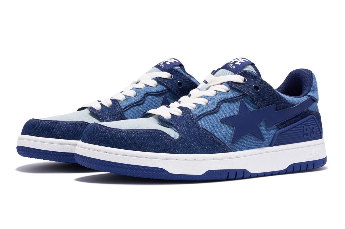 A BATHING APE Men's Footwear BAPE SK8 STA DENIM 1J30191022 b A BATHING APE Men's Footwear BAPE SK8 STA DENIM 1J30191022 b