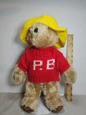 Vintage Paddington Bear Eden Toys Inc Darkest Peru 1975/81 Stuffed Plush 15''