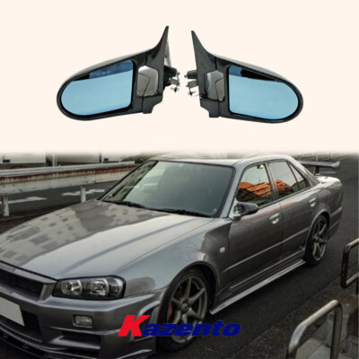 Aero Mirror Model For Nissan R34 Skyline Sedan (4D RHD only) KZ Carbon Fiber